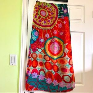 This beautiful Desigual scarf with bright colours & one of a kind pattern